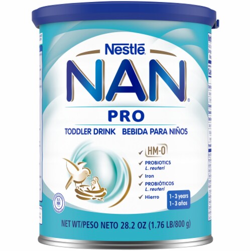 nestle nan pro probiotic drink powder toddler formula, 42 oz can