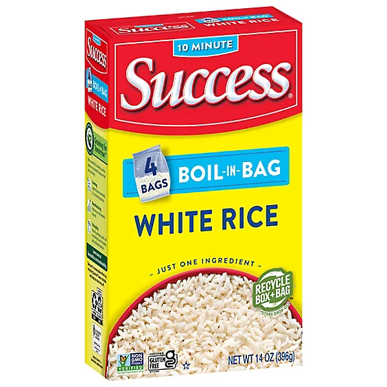 success rice boil in bag white box, 14 oz