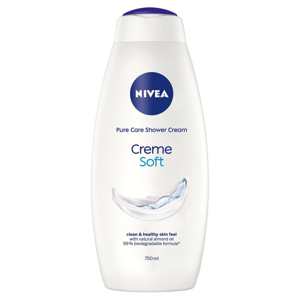 nivea moisturizing and care shower gel, 750 ml