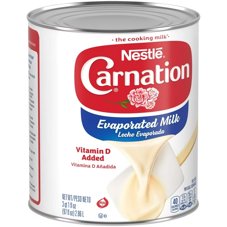 nestle carnation evaporated milk with added vitamin d, 97 fl oz