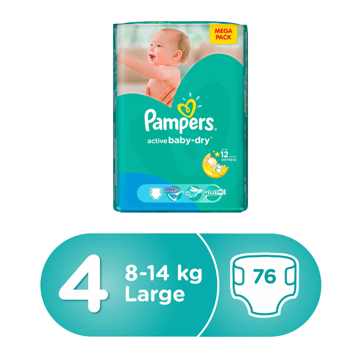 pampers active baby dry size 4, 8 14 kg
