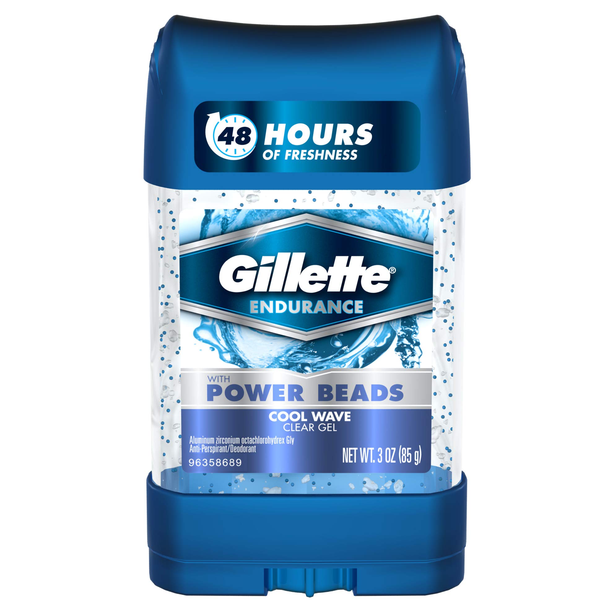 gillette power beads cool wave, 75ml