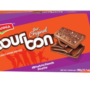 britannia bourbon choco kreme biscuits, 13.7 oz