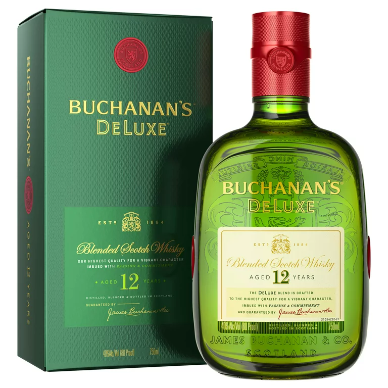 buchanan's deluxe aged 12 years blended scotch whisky special pack, 750 ml