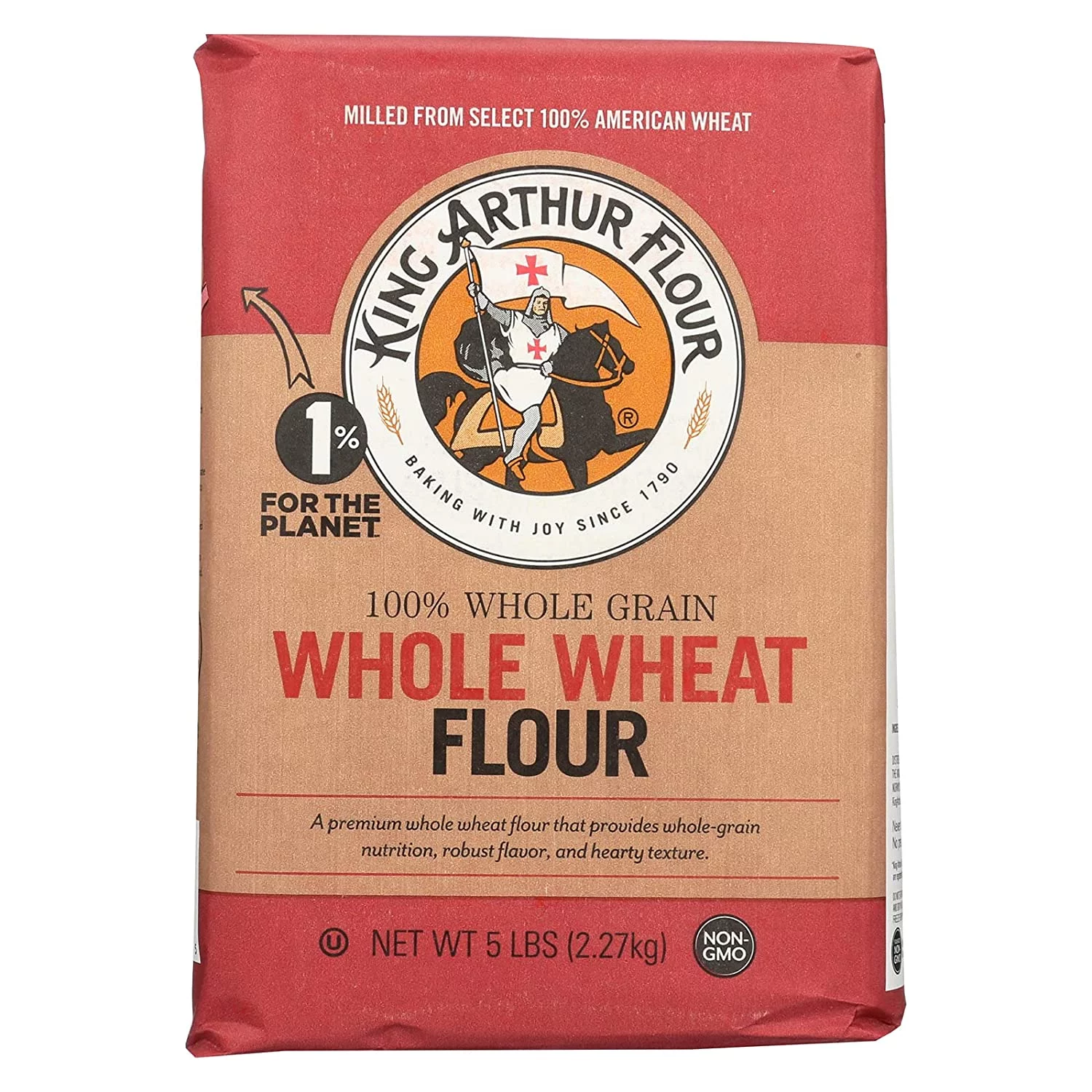 king arthur baking company traditional whole wheat flour 5 lbs