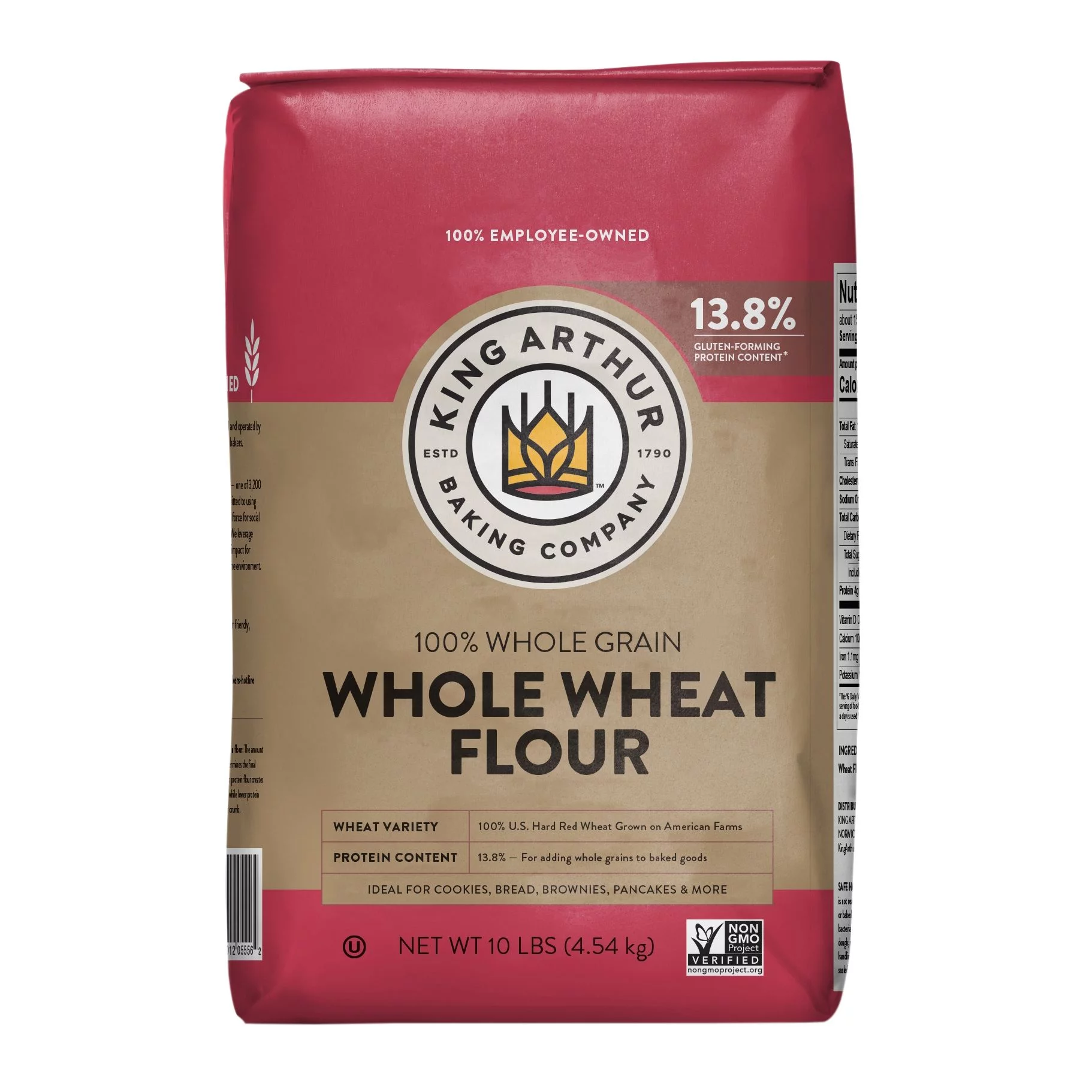 king arthur whole wheat flour, 10 lbs.