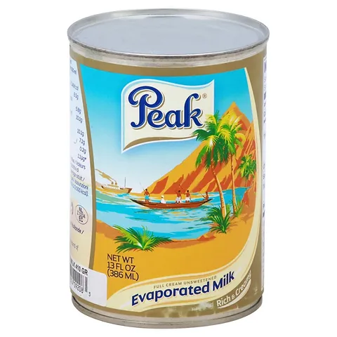 peak evaporated full cream milk, 13 fl. oz.