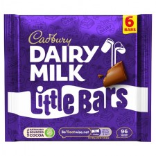 cadbury dairy milk little bars chocolate for kids 6 x 18g