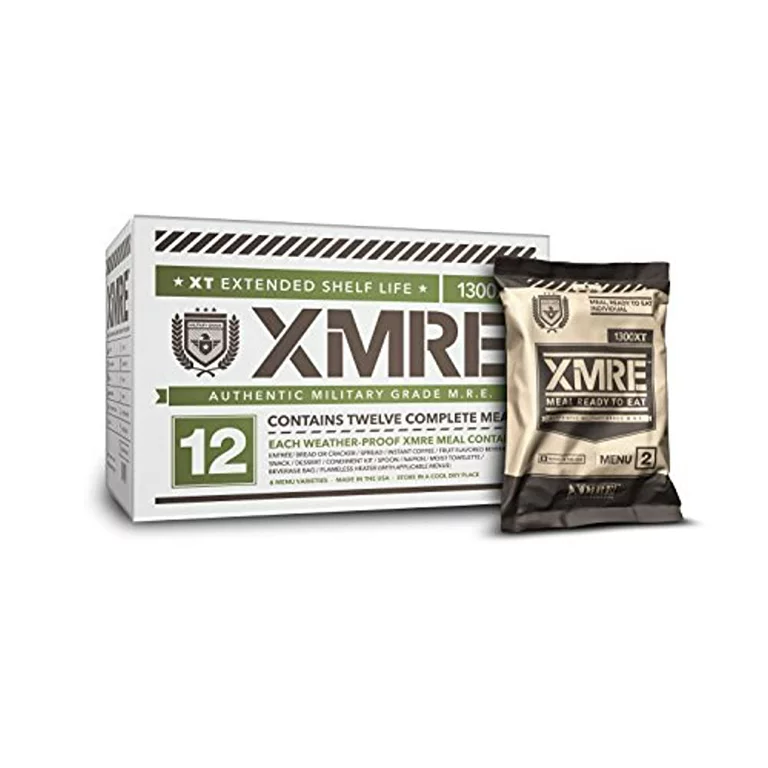 xmre meals 1300xt 12 meals with heaters (meal ready to eat military grade)