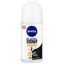 nivea ball antiperspirant black and white invisible extra 50ml